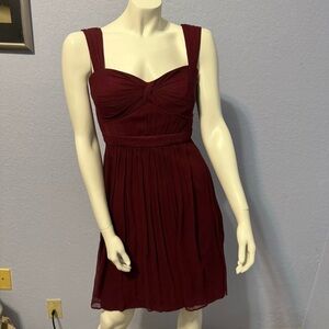 Jenny Yoo Collection Silk Sweetheart Neckline Chiffon Maxi Dress